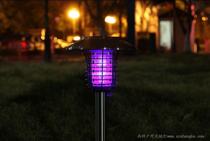 戶外滅（miè）蚊燈（dēng）夜間工作實拍（pāi）