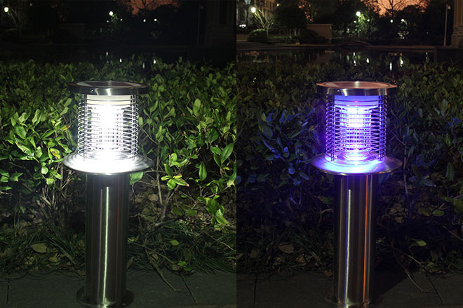 MZ07戶外滅（miè）蚊（wén）燈亮燈實拍圖