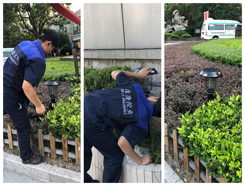 昆山第一人(rén)民醫院物業(yè)安裝小區滅蚊燈案例 昆山第一人民醫院物業安裝小區(qū)滅蚊燈(dēng)案(àn)例