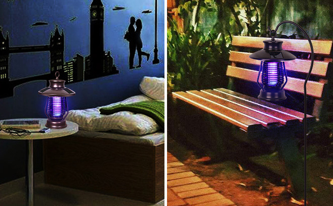 室外庭院滅蚊燈，懸（xuán）掛式、坐式安裝都可以